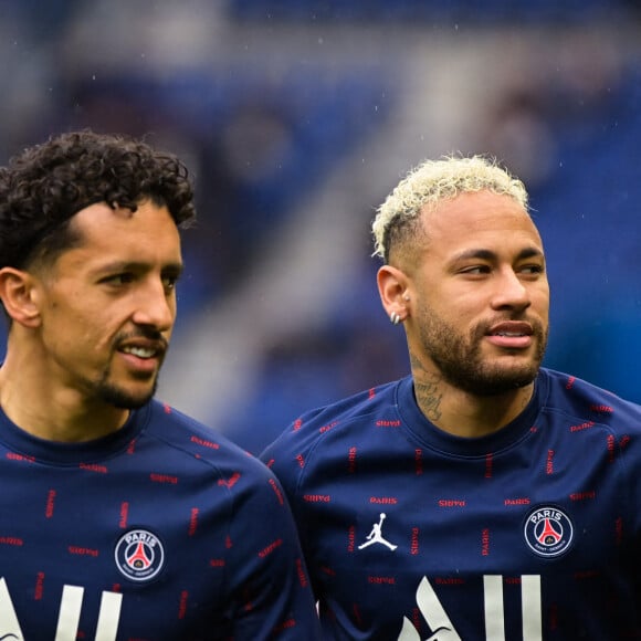 Neymar Jr ( 10 - PSG ) - Marquinhos ( 5 - PSG ) - - Football - Ligue 1 Uber eats - PSG Vs Bordeaux (3-0) au Parc des Princes à Paris le 13 mars 2022. © Federic Pestellini / Panoramic / Bestimage
