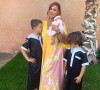 Vitaa et ses trois enfants sur Instagram. Le 2 mai 2022.