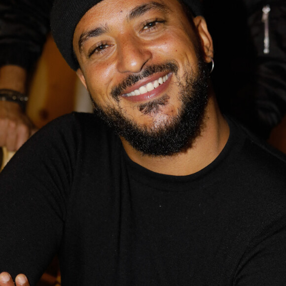 Exclusif - Slimane (Slimane Nebchi) lors de la soirée qui se tenait sur la terrasse éphémère "Barbanegra" à Paris, le 6 juillet 2021. © Christophe Clovis/Bestimage