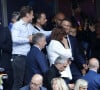 Emmanuel Macron complice avec son frère Laurent Macron - Le président de la république lors de la finale de la Coupe de France de football entre le FC Nantes et l'OGC Nice (1-0) au stade de France à Saint-Denis