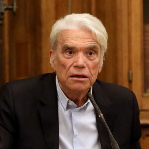 Exclusif - Bernard Tapie intervient à la bibliothèque de l'ordre à Paris. © Dominique Jacovides / Bestimage 