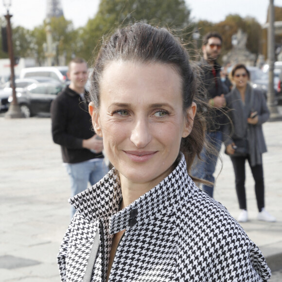 Camille Cottin - People au défilé de la maison Dior collection Printemps-Eté 2022 au Jardin des Tuileries à Paris le 28 septembre 2021. © Christophe Aubert via Bestimage 