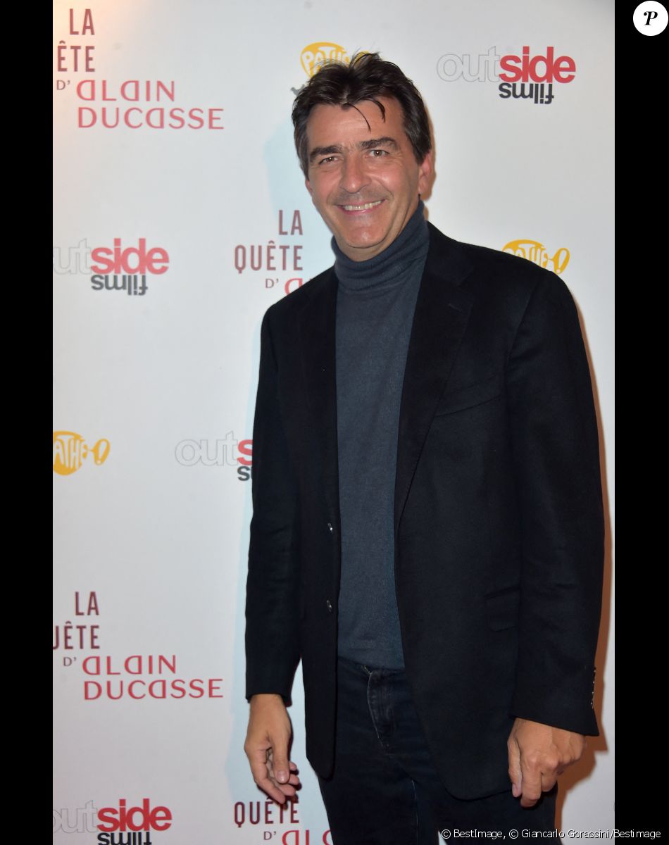 Le chef cuisinier français Yannick Alleno - Avant-première du film documentaire "La Quête d'Alain Ducasse" au cinéma du Panthéon à Paris, France, le 2 octobre 2017. © Giancarlo Gorassini/Bestimage