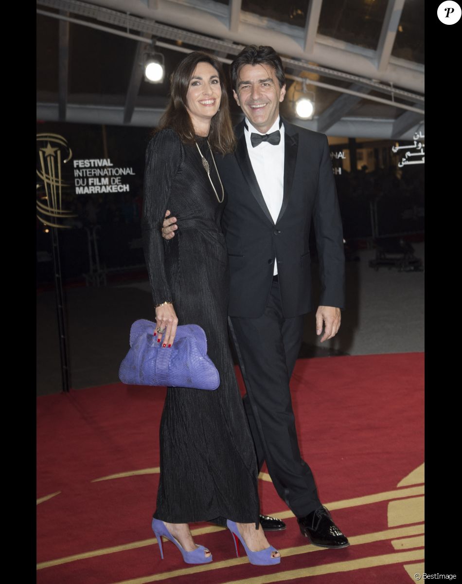 Yannick Alleno et sa compagne Laurence Bonnel - Arrivées au 15ème festival international du film de Marrakech au Maroc le 4 décembre 2015.