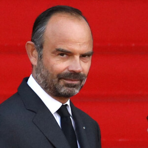 Edouard Philippe - Arrivées en l'église Saint-Sulpice pour les obsèques de l'ancien président de la République Jacques Chirac à Paris. Un service solennel sera présidé par le président de la République. Le 30 septembre 2019 © Stéphane Lemouton / Bestimage 