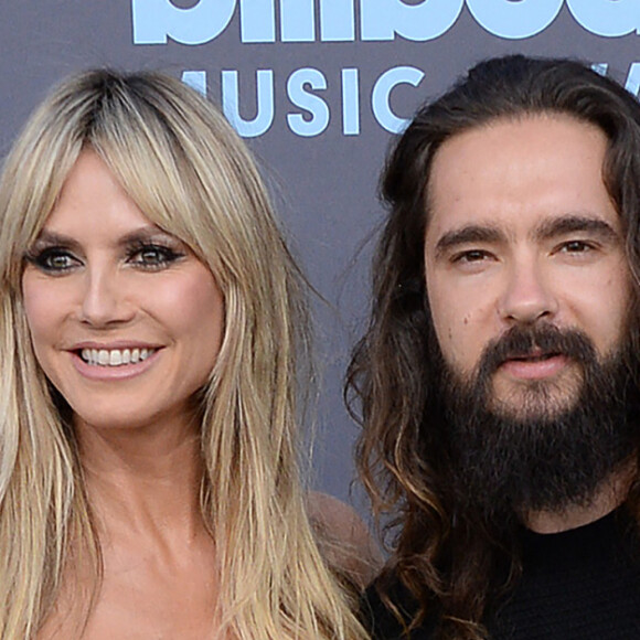 Heidi Klum au photocall de la soirée des "Billboard Music Awards 2022" à Los Angeles, le 15 mai 2022.