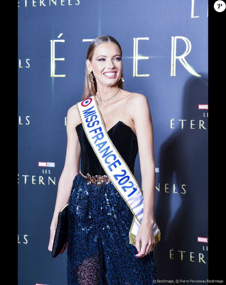 Amandine Petit (Miss France 2021) - Avant première du film Marvel "Les Eternels" au Grand Rex à Paris le 2 novembre 2021. © Pierre Perusseau/Bestimage