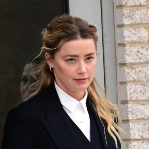 Amber Heard arrive au tribunal de Fairfax, Virginie, Etats-Unis