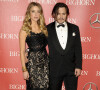 Johnny Depp et Amber Heard - People à la 27ème soirée annuelle du Festival du film de Palm Springs au Convention Center.