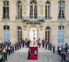 Passation de pouvoirs entre l'ancien Premier ministre français, Jean Castex et à la nouvelle Première ministre française, Elisabeth Borne à l Hôtel de Matignon à Paris, France, le 16 mai 2022