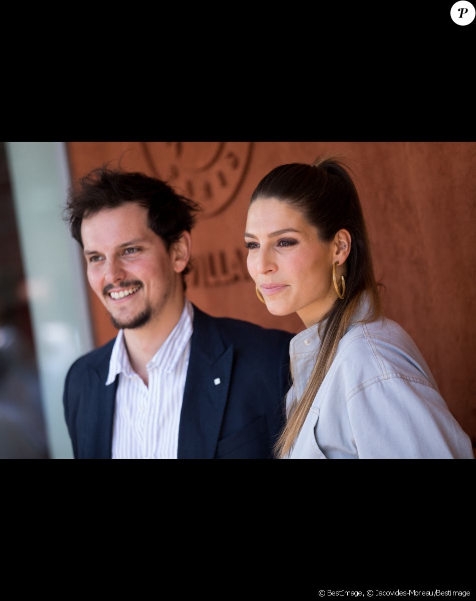 Laury Thilleman (Miss France 2011) et son compagnon le chef cuisinier Juan Arbelaez au village lors des internationaux de tennis de Roland Garros à Paris, France, le 1 juin 2019. © Jacovides-Moreau/Bestimage