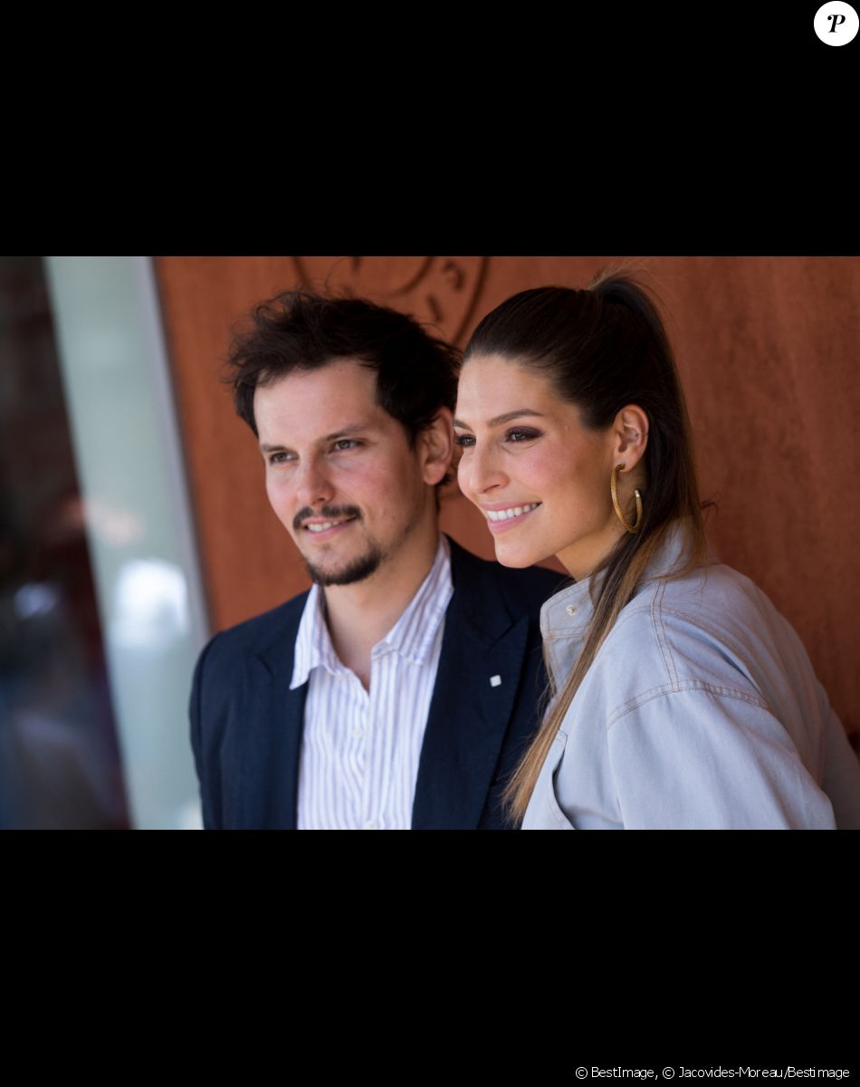 Laury Thilleman (Miss France 2011) et son compagnon le chef cuisinier Juan Arbelaez au village lors des internationaux de tennis de Roland Garros à Paris, France, le 1 juin 2019. © Jacovides-Moreau/Bestimage