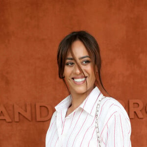 Amel Bent au village des Internationaux de France de tennis de Roland Garros à Paris le 12 juin 2021. © Dominique Jacovides / Bestimage  Celebs at Roland Garros photocall in Paris on june 12th 2021 