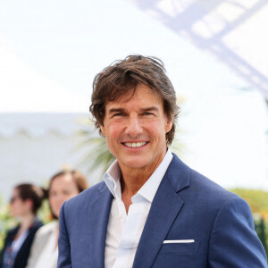 Tom Cruise au photocall de "Top Gun: Maverick " lors du 75ème Festival International du Film de Cannes, le 18 mai 2022. © Dominique Jacovides / Bestimage 