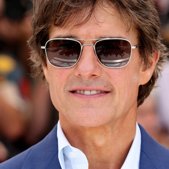 Tom Cruise au photocall de "Top Gun: Maverick " lors du 75ème Festival International du Film de Cannes, le 18 mai 2022. © Dominique Jacovides / Bestimage 