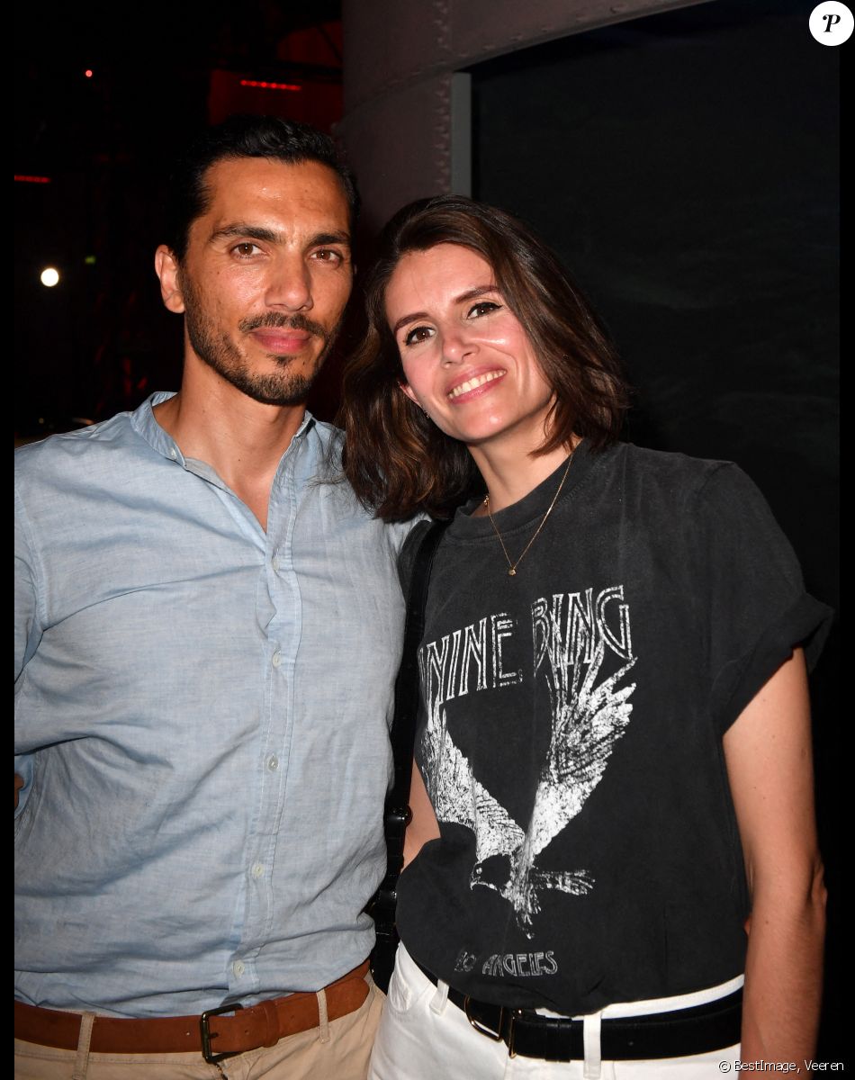 Louise Monot et son compagnon Samir Boitard - Soirée de lancement du nouveau Range Rover Sport à Paris le 19 mai 2022 . © Veeren/Bestimage