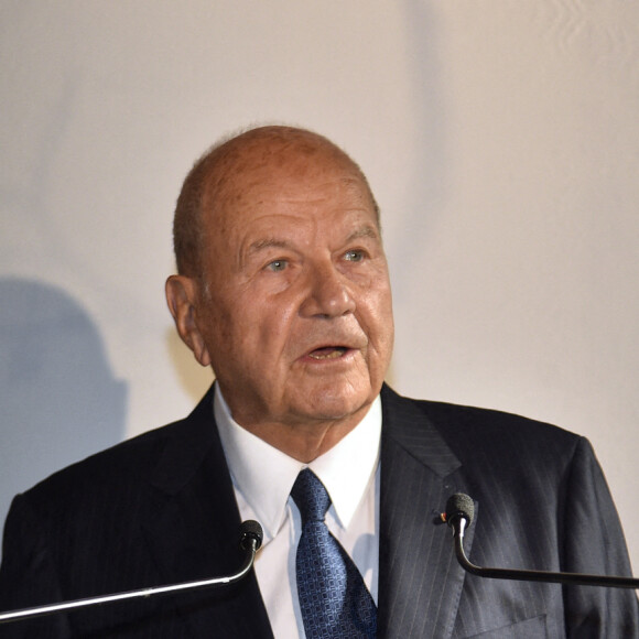 Exclusif - Marc Ladreit de Lacharrière - Cérémonie de nomination de Barthélémy Toguo, en qualité d'artiste de L'Unesco pour la paix, au Musée du Quai Branly à Paris, France, le 28 octobre 2021.