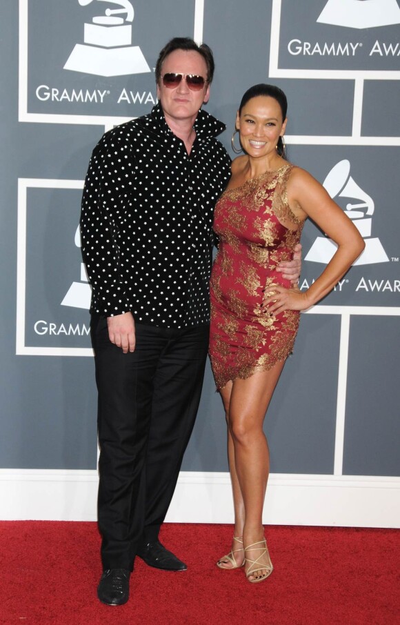 Tia Carrere et Quentin Tarantino aux Grammy Awards à Los Angeles, le 31 janvier 2010