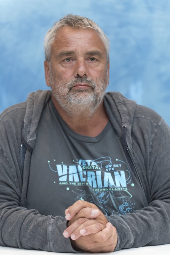 Luc Besson à la conférence de presse de "Valérian et la Cité des milles planètes" à l'hôtel Four Seasons de Beverly Hills. Los Angeles, le 30 juin 2017. 