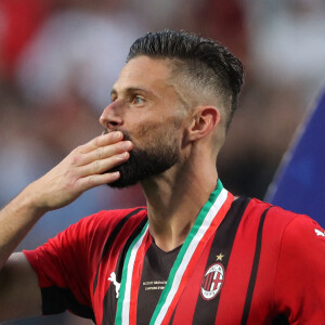 Olivier Giroud : L'AC Milan sacré champion d'Italie lors de la dernière journée le 22 mai 2022 - May 22, 2022, Sassuolo, United Kingdom: Sassuolo, Italy, 22nd May 2022.