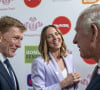 Le prince Charles, prince de Galles, Tim Peake et Mel C lors de la soirée des Princes Trust and TKMaxx & Homesense awards au Palladium à Londres, Royaume Uni, le 24 mai 2022. 