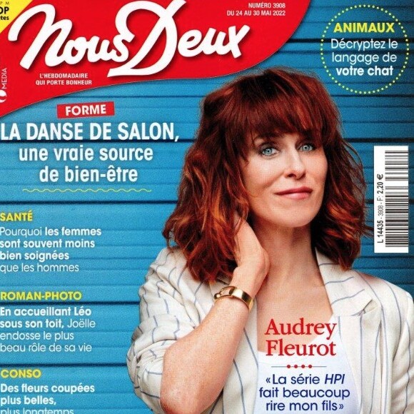 Retrouvez l'interview intégrale d'Audrey Fleurot dans le magazine Nous Deux, n°3908, du 24 mai 2022.