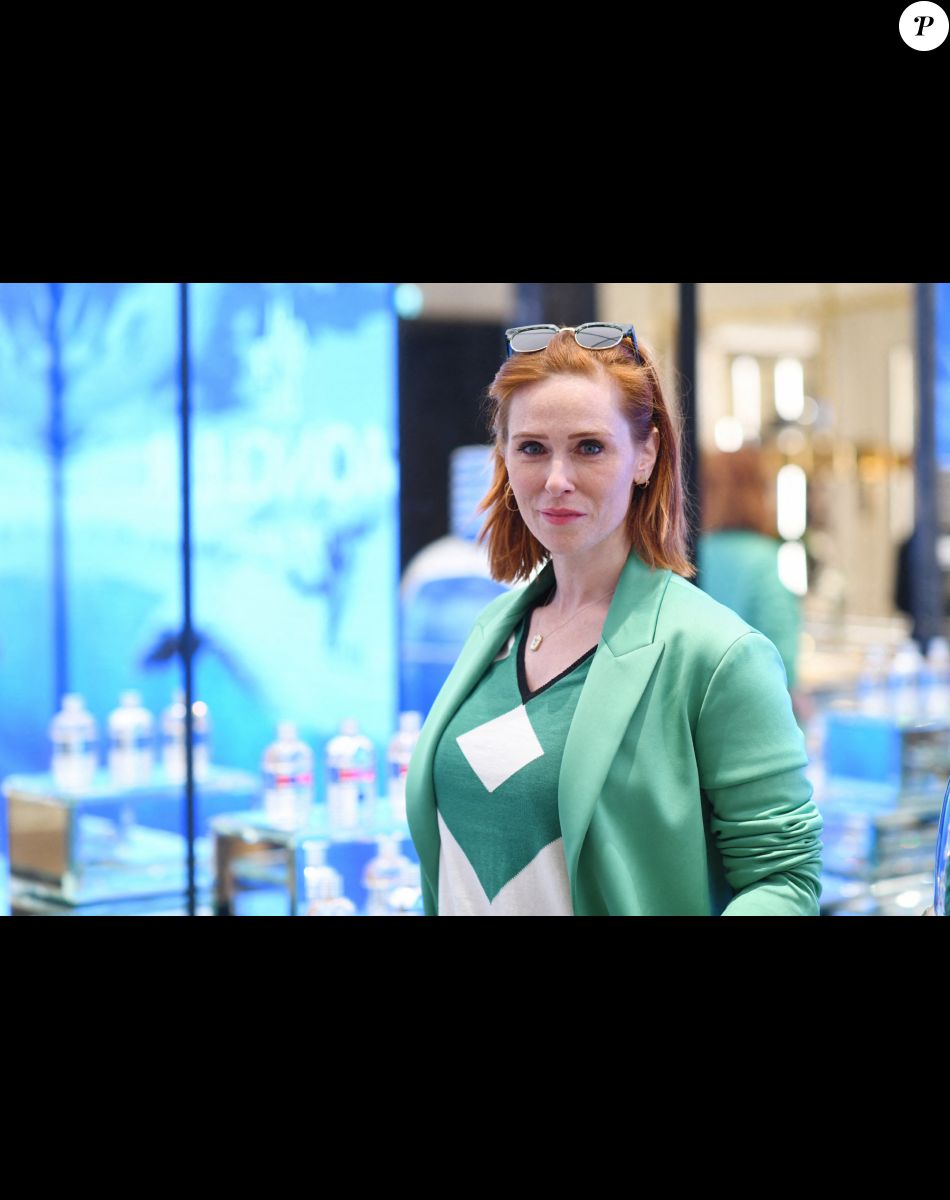 Exclusif - Audrey Fleurot au lancement des nouveaux parfums Moncler dans sa boutique sur l'avenue des Champs-Élysées à Paris. © Rachid Bellak/Bestimage