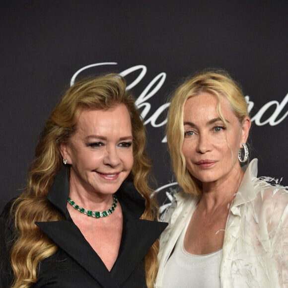 Caroline Scheufele, Emmanuelle Béart - Photocall de la soirée "Chopard Loves Cinema" à l'hôtel Martinez lors du 75ème Festival International du Film de Cannes. Le 25 mai 2022 © Olivier Borde / Bestimage