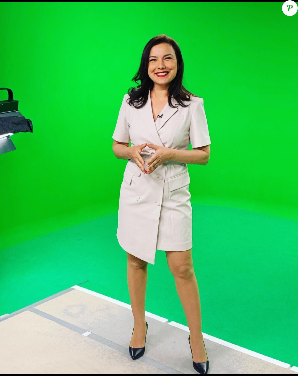 Anaïs Baydemir en plateau pour présenter la météo de France 2