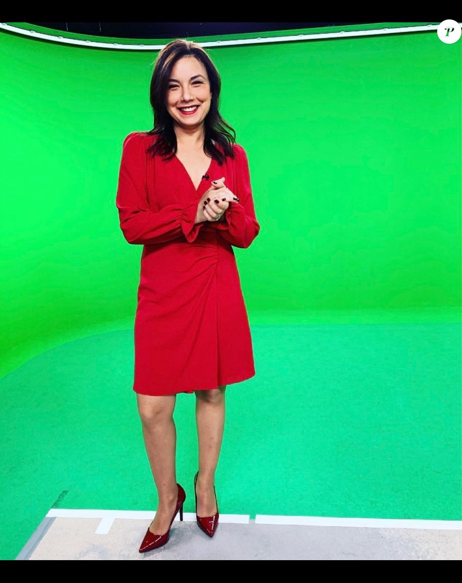 Anaïs Baydemir en plateau pour présenter la météo de France 2