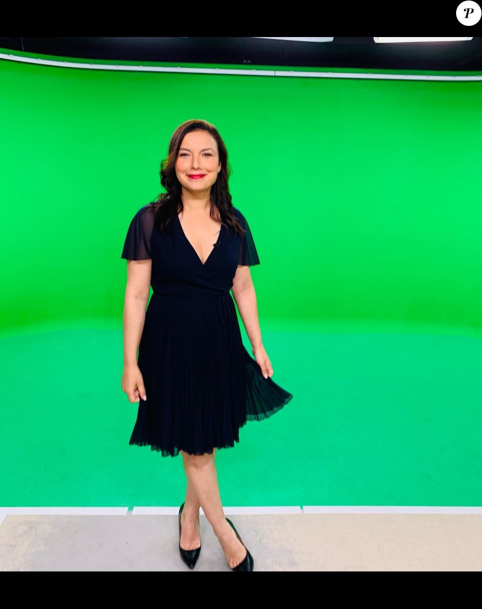 Anaïs Baydemir en plateau pour présenter la météo de France 2