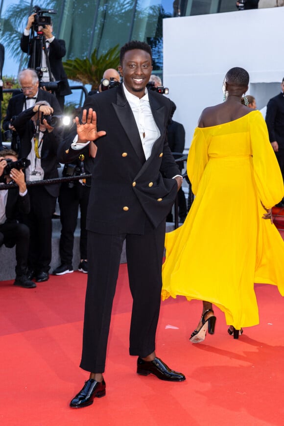 Ahmed Sylla - Montée des marches du film " Un petit frère " lors du 75ème Festival International du Film de Cannes. Le 27 mai 2022 © Olivier Borde / Bestimage