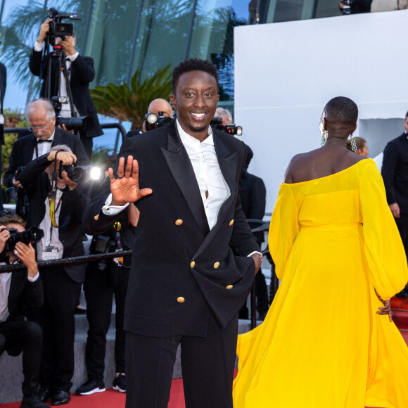 Ahmed Sylla - Montée des marches du film " Un petit frère " lors du 75ème Festival International du Film de Cannes. Le 27 mai 2022 © Olivier Borde / Bestimage