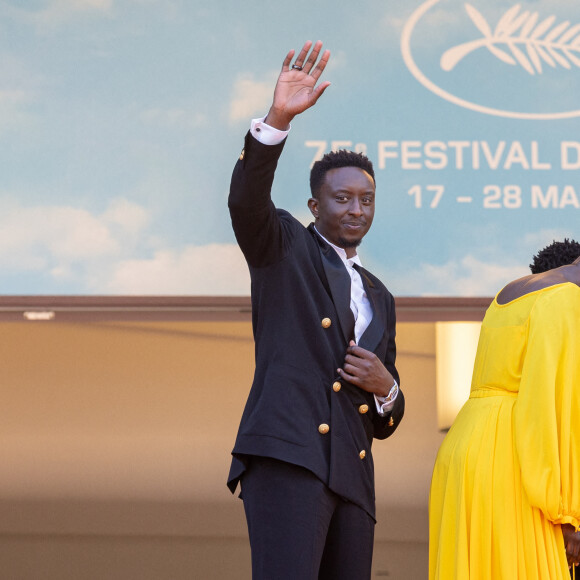 Ahmed Sylla - Montée des marches du film " Un petit frère " lors du 75ème Festival International du Film de Cannes. Le 27 mai 2022 © Cyril Moreau / Bestimage 