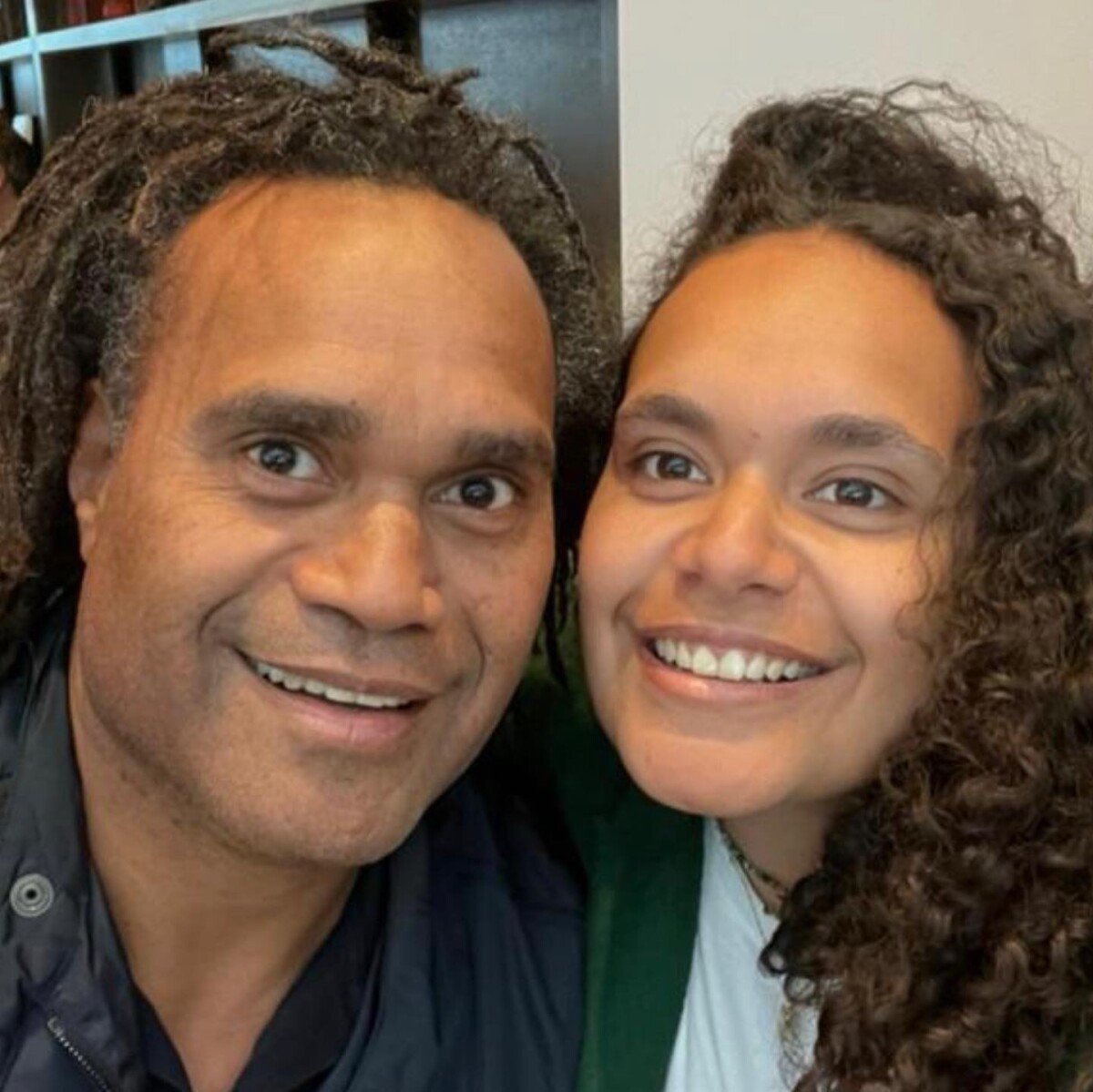 Photo : Christian Karembeu et sa fille Ines. - Purepeople