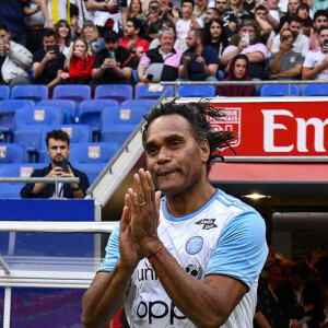 Christian Karembeu lors du match de football caritatif "Le match des héros UNICEF" entre l'OL Légendes et la team Unicef en faveur de l'association Aide Médicale & Caritative France-Ukraine (AMC France-Ukraine) au Groupama Stadium à Lyon, France, le 10 mai 2022. Victoire de Lyon 1 à 0, but de Sonny Anderson. La somme de 482 490€ a été récoltée pour les enfants d'Ukraine. © Pierre Perusseau/Bestimage