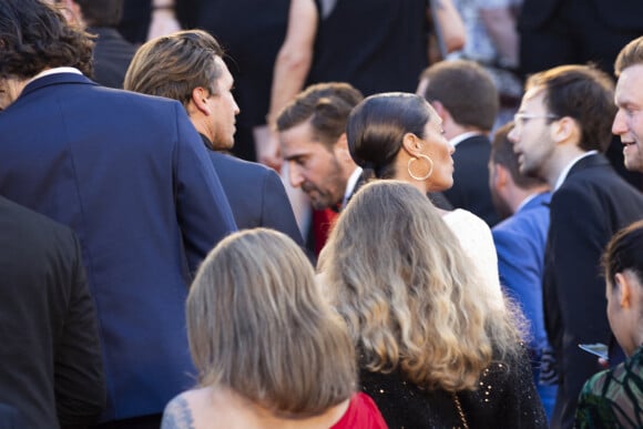 Jordan Deguen, Alessandra Sublet - Montée des marches du film " Mascarade " lors du 75ème Festival International du Film de Cannes. Le 27 mai 2022 © Cyril Moreau / Bestimage 