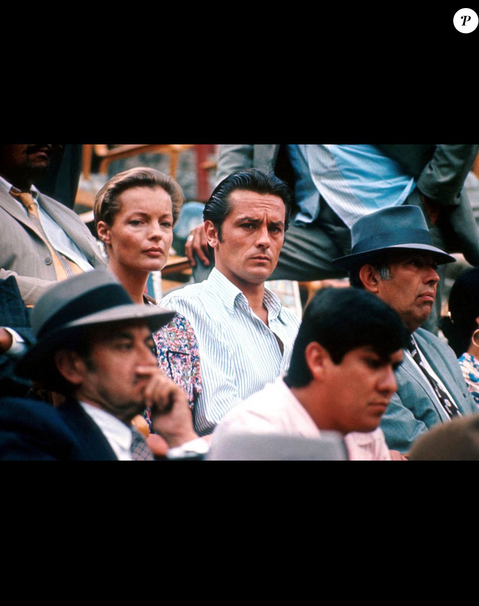 Info ( Le 29 mai 2022 marquera les 40 ans de la mort de Romy Schneider) - Archives - Romy Schneider et Alain Delon sur le tournage du film "L'Assassinat de Trotsky". 1972