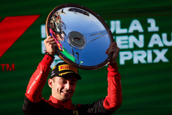Charles Leclerc  au Grand Prix de Formule 1 à Melbourne en Australie le 10 avril 2022.