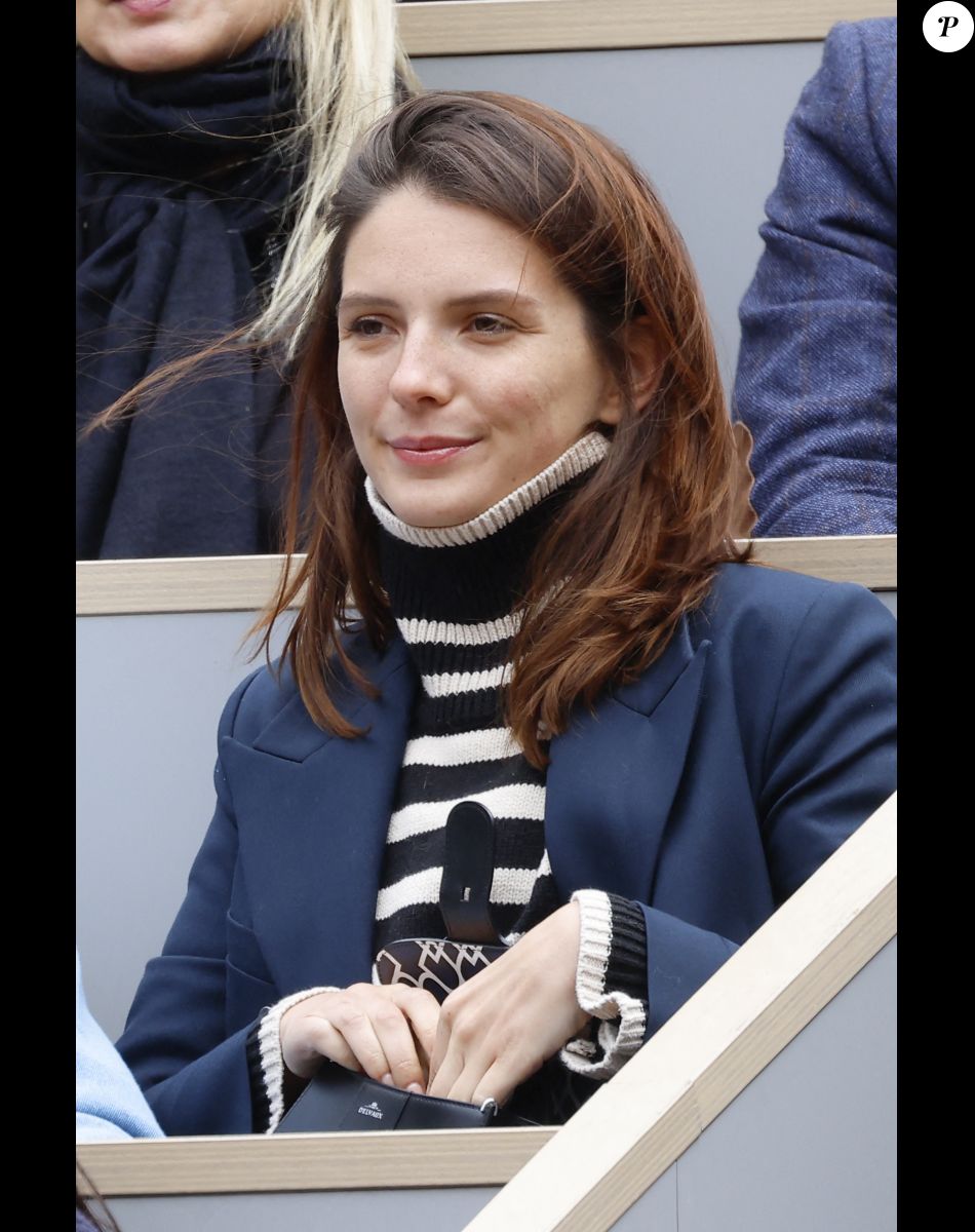 Joséphine Japy - People dans les tribunes lors des Internationaux de France de Tennis de Roland Garros 2022 à Paris le 29 mai 2022. © Cyril Moreau/Bestimage
