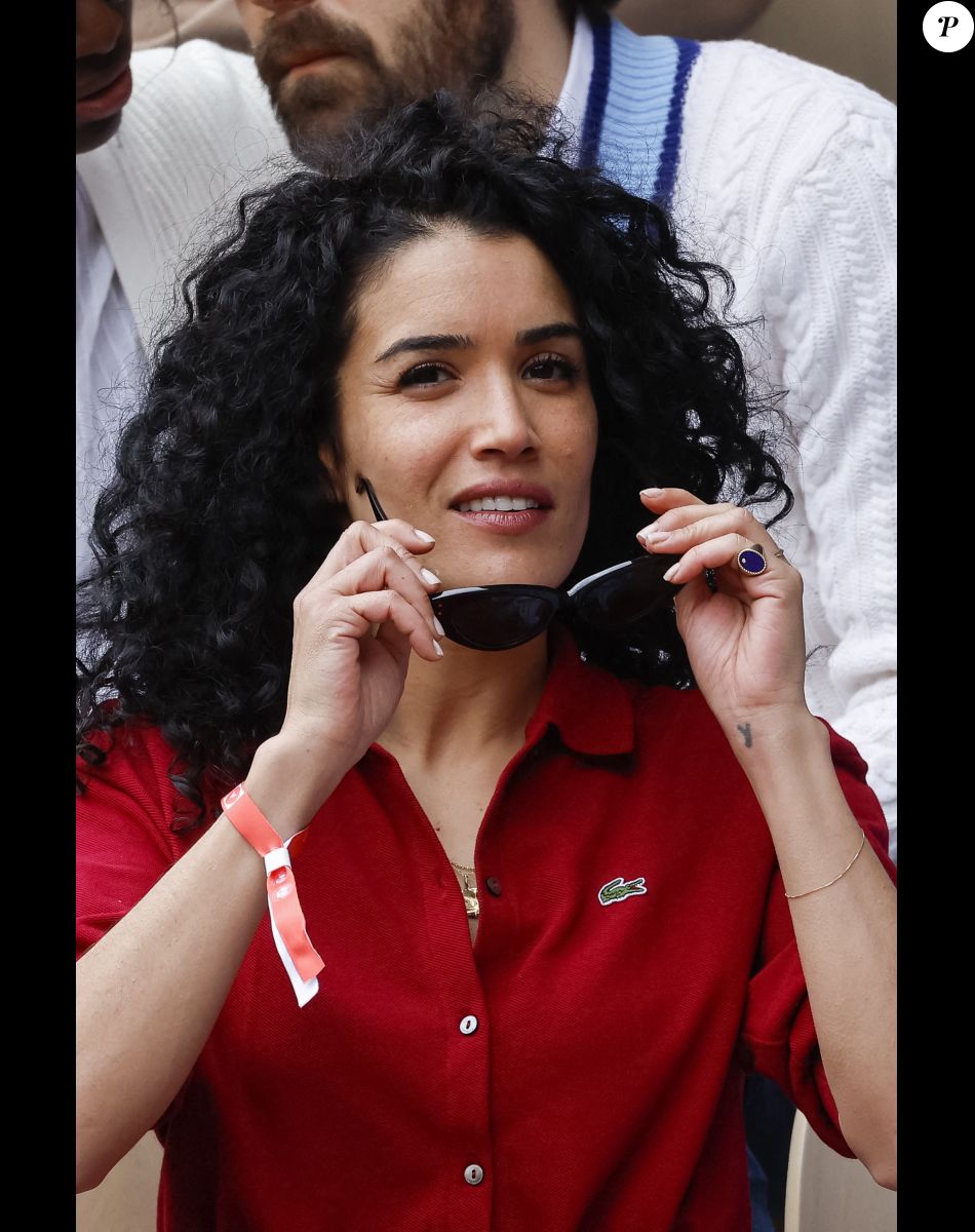 Sabrina Ouazani - People dans les tribunes lors des Internationaux de France de Tennis de Roland Garros 2022 à Paris le 29 mai 2022. © Cyril Moreau/Bestimage