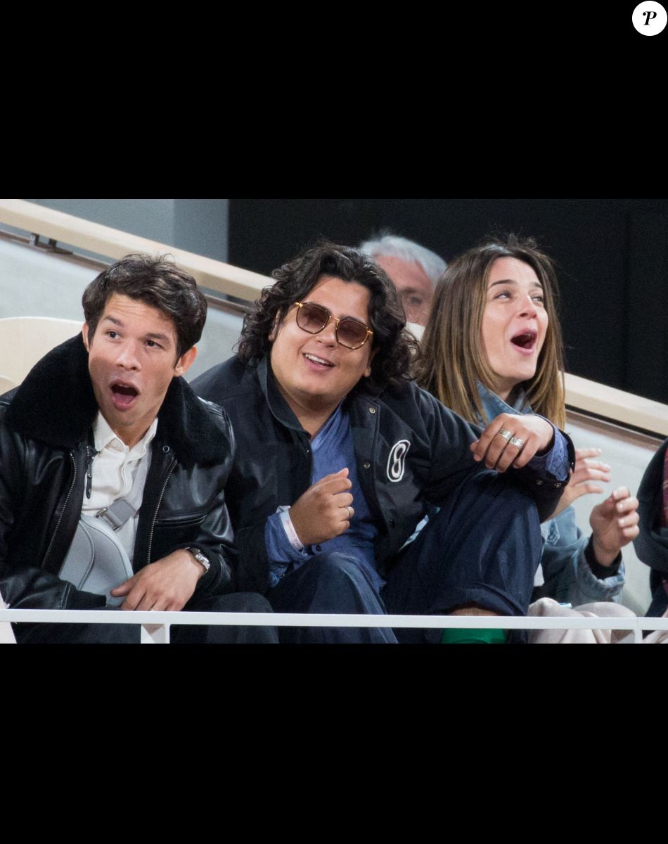 Sandor Funtek, Nevil de Montalembert - People dans les tribunes lors des Internationaux de France de Tennis de Roland Garros 2022 à Paris le 29 mai 2022