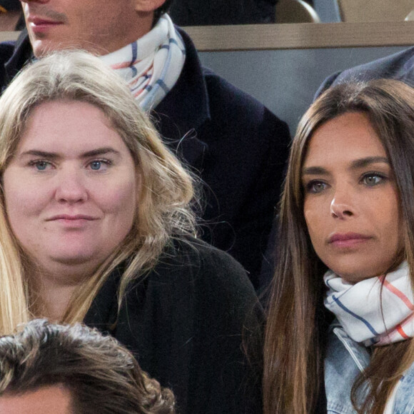 Marine Lorphelin ( (Miss France 2013) - People dans les tribunes lors des Internationaux de France de Tennis de Roland Garros 2022 à Paris le 29 mai 2022.