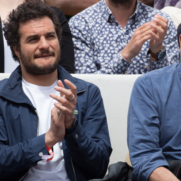 Amir Haddad - People dans les tribunes lors des Internationaux de France de Tennis de Roland Garros 2022 à Paris le 29 mai 2022.