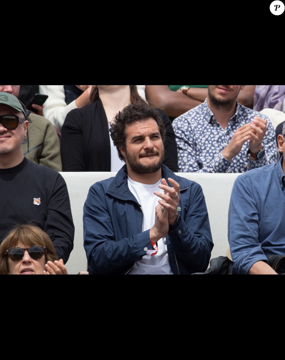 Amir Haddad - People dans les tribunes lors des Internationaux de France de Tennis de Roland Garros 2022 à Paris le 29 mai 2022.