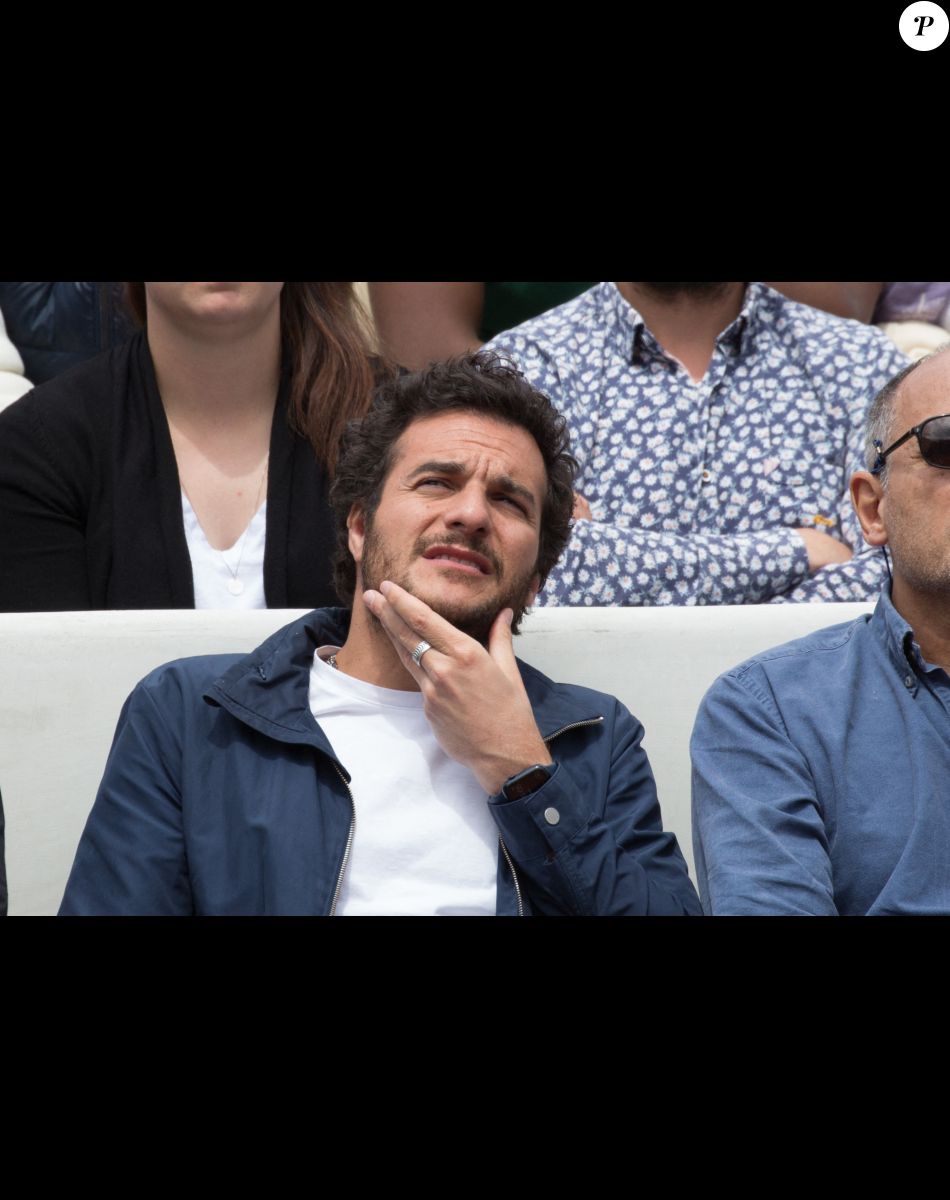 Amir Haddad - People dans les tribunes lors des Internationaux de France de Tennis de Roland Garros 2022 à Paris le 29 mai 2022.