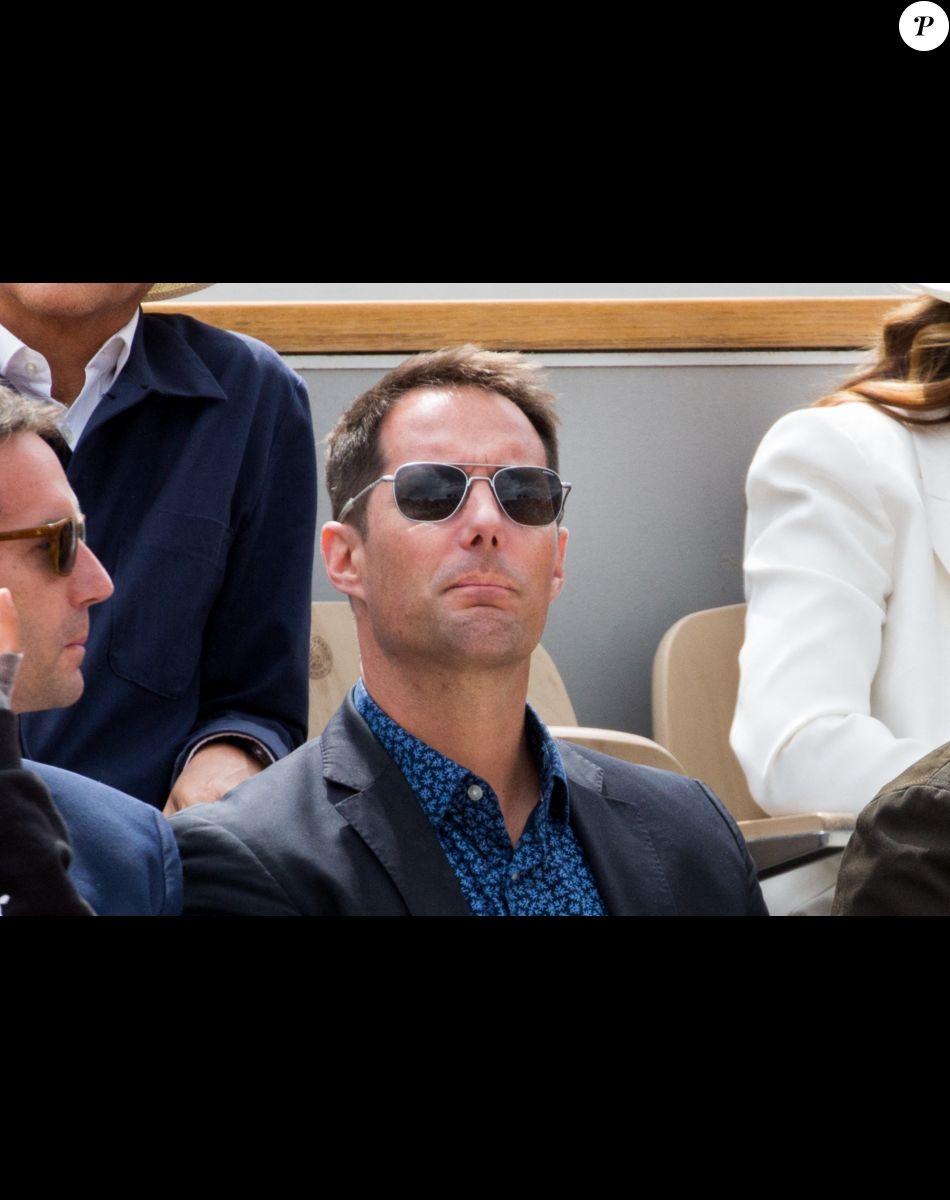 Thomas Pesquet - People dans les tribunes lors des Internationaux de France de Tennis de Roland Garros 2022 à Paris le 29 mai 2022.