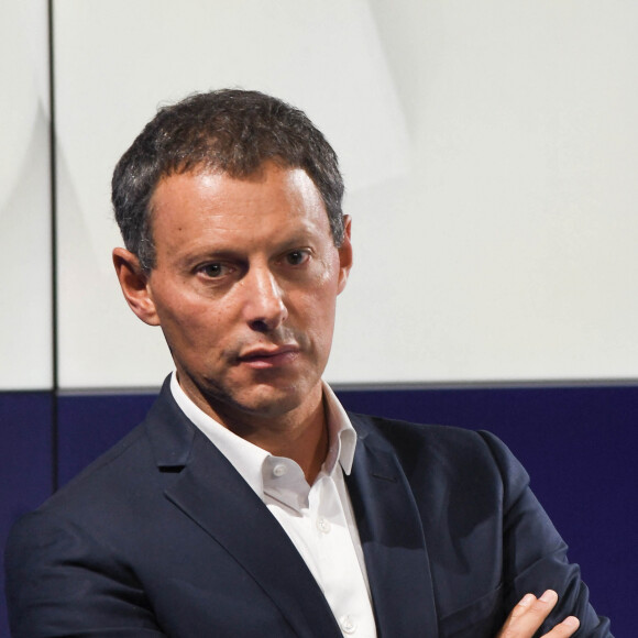 Marc-Olivier Fogiel, PDG de BFM.TV - Conférence de presse de rentrée de BFM.TV à Paris le 5 septembre 2019. © Guirec Coadic / Bestimage