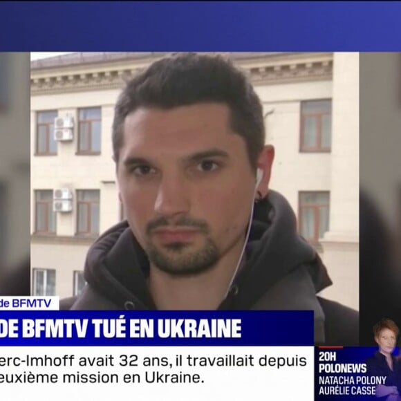 Frédéric Leclerc-Imhoff, le journaliste de BFMTV qui a perdu la vie en Ukraine à 32 ans.