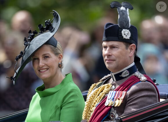 Sophie Rhys-Jones, comtesse de Wessex, le prince Edward, comte de Wessex - La parade Trooping the Colour 2019, célébrant le 93ème anniversaire de la reine Elisabeth II, au palais de Buckingham, Londres, le 8 juin 2019. 